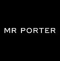 Black background with white text reading 'MR PORTER'.