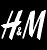 H&M logo in white text on a black background