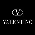 Valentino logo on black background