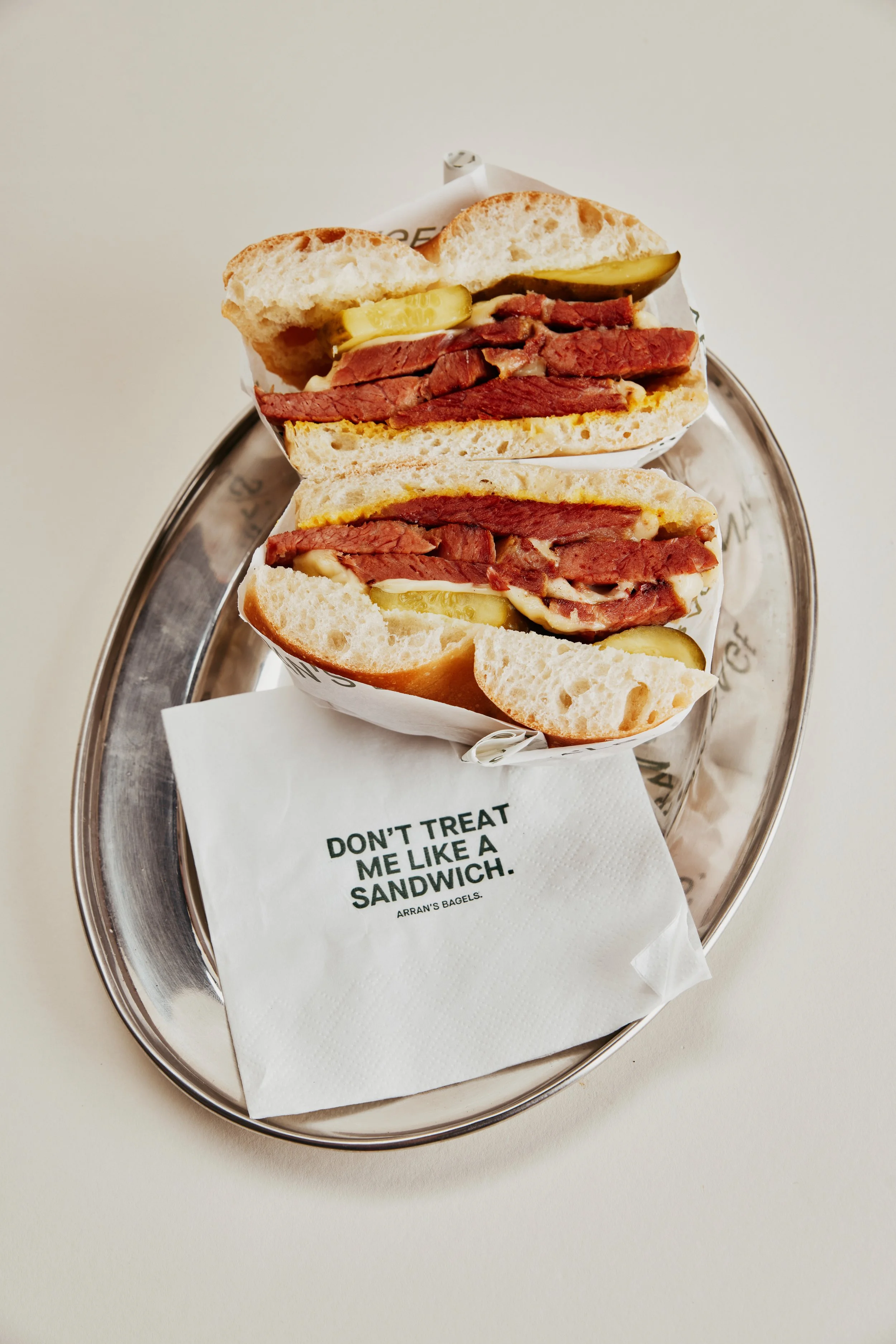 SALT BEEF BAGEL.