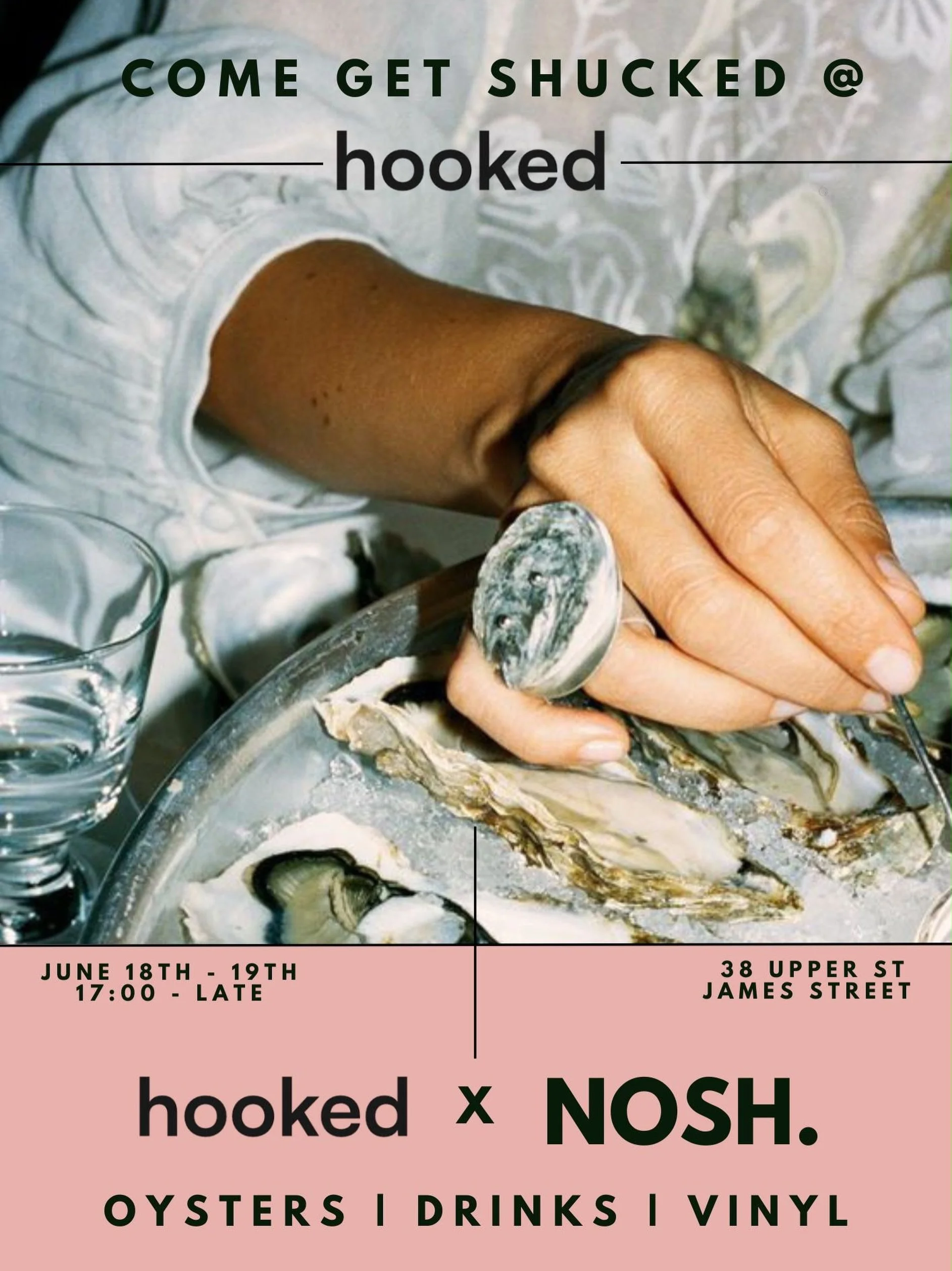 Big one coming up&hellip;

Hooked x NOSH. 

Come get shucked

And 

Get hooked