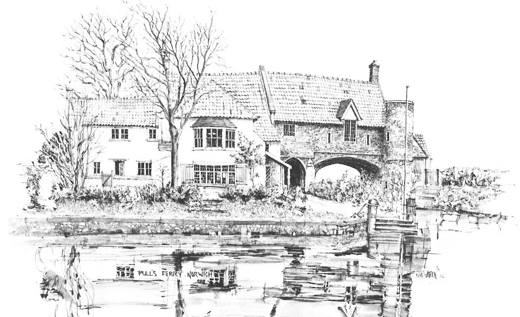 Pulls Ferry, Norwich, Norfolk Limited Edition Greetings Card