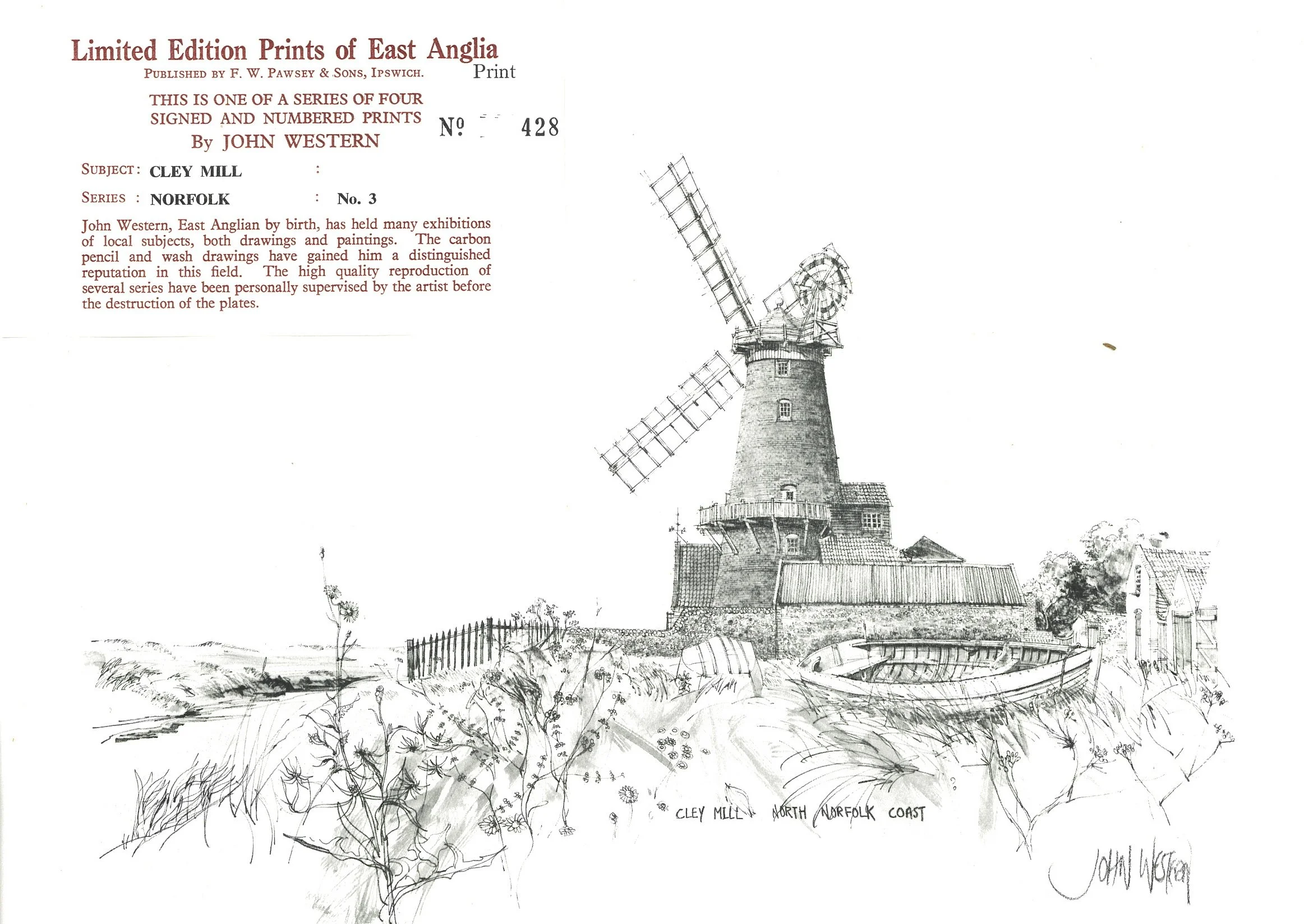 Cley Mill signed ltd edition signed artists proof* .jpg