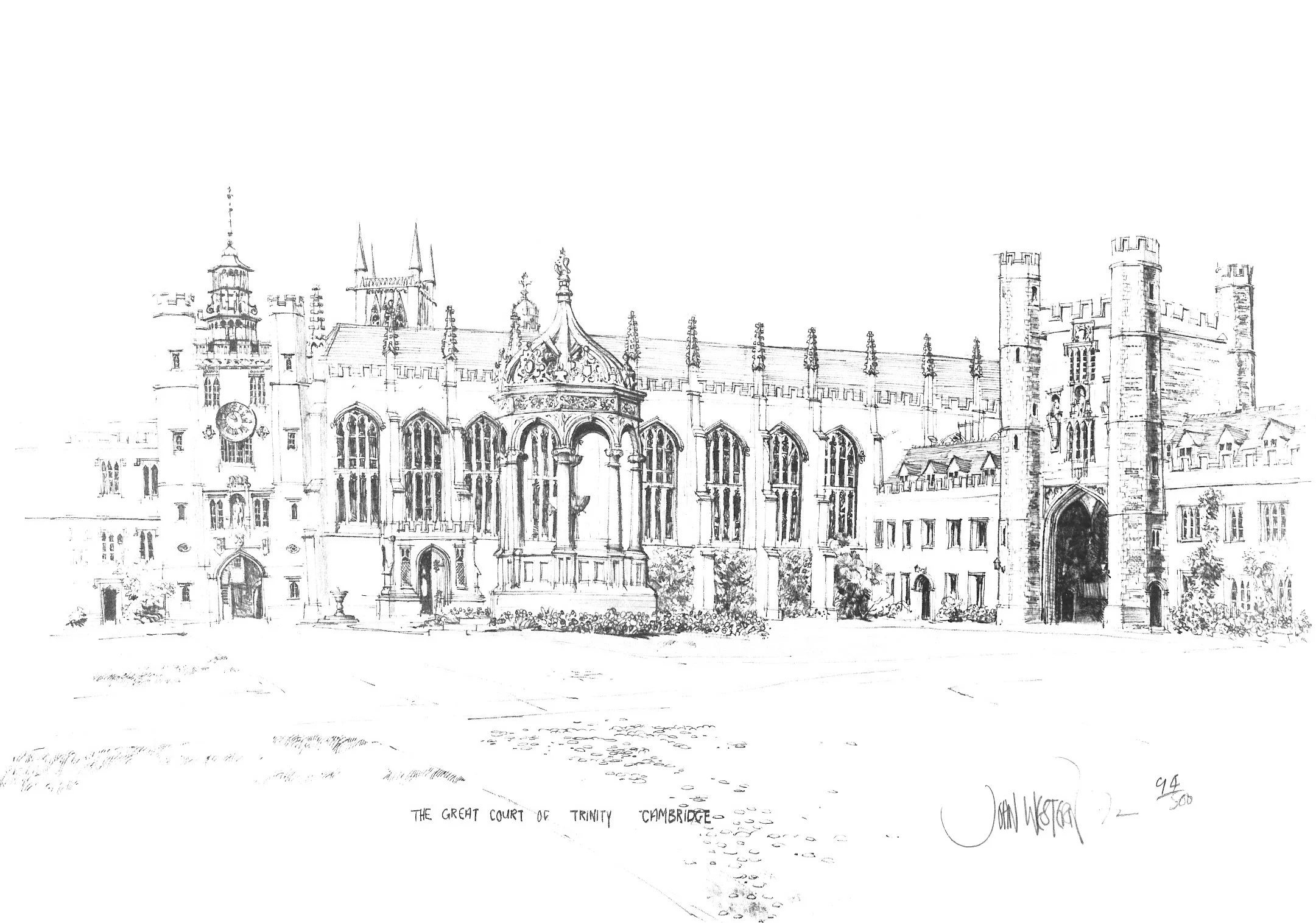 The Great Court of Trinity College, Cambridge