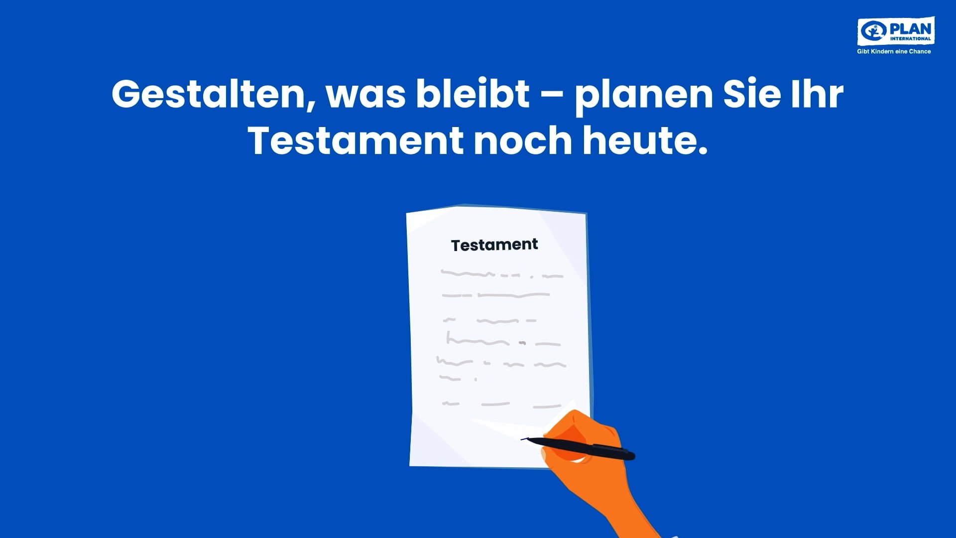 Plan - Testamentspende