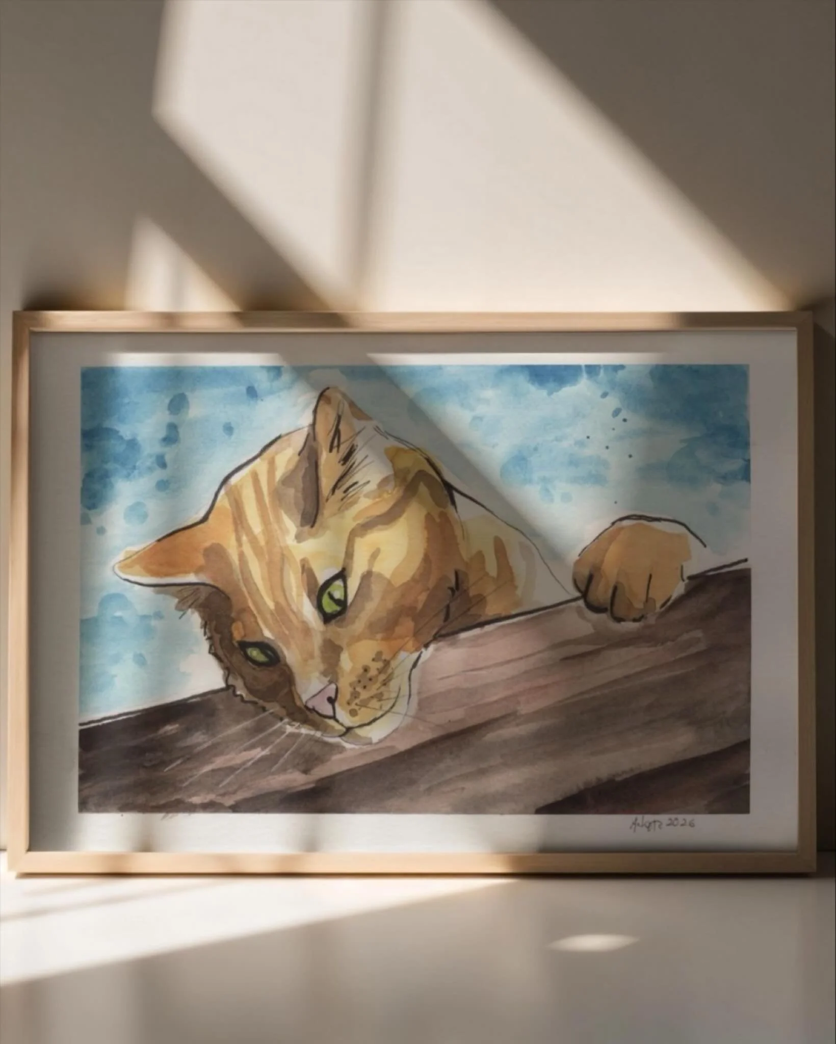 Und noch eine Miez! 😄
#aquarell #katzenportrait #petportrait #haustier