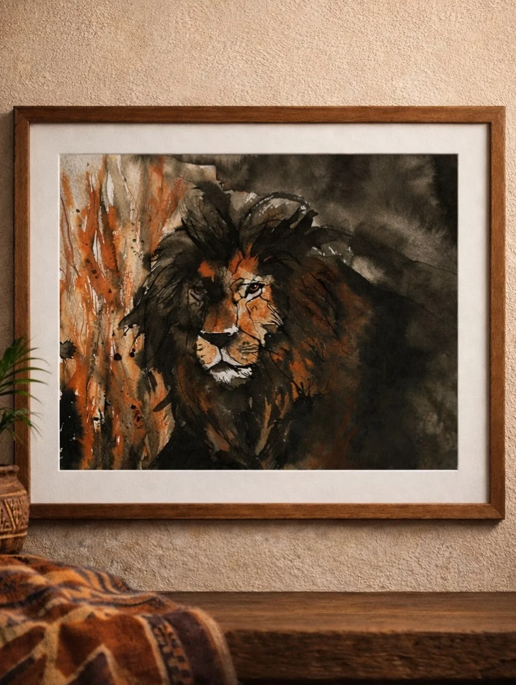 Einer dieser Bilder von denen ich dachte, das wird Nix! Doch am Ende ist noch ein h&uuml;bscher L&ouml;we daraus geworden. Mit Tusche zu malen bringt immer wieder &Uuml;berraschungen (und ruinierte Teppiche) mit sich!
#wildlifeart #lionpainting #inkd