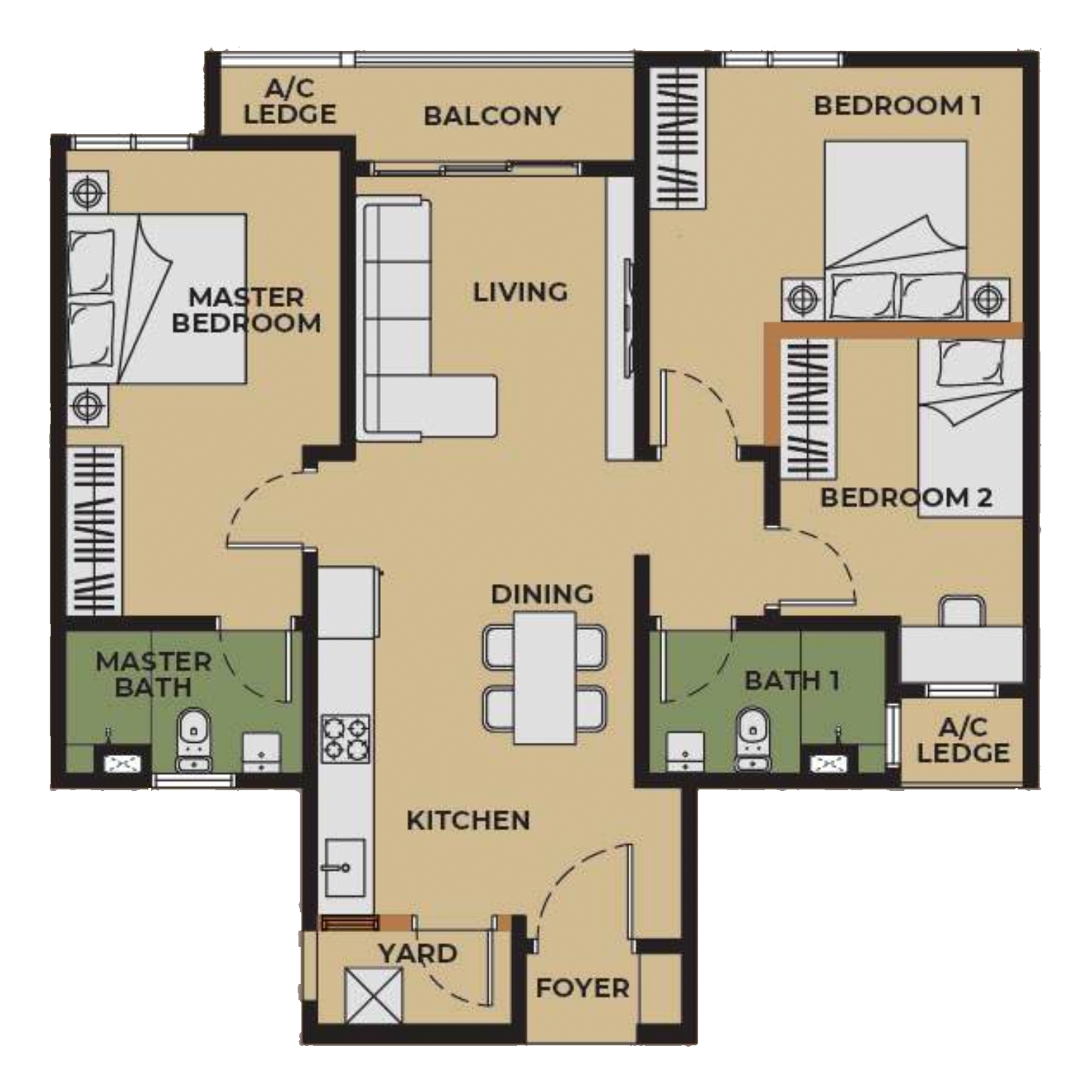 Aldenz Layout Floor Plan Unit D1