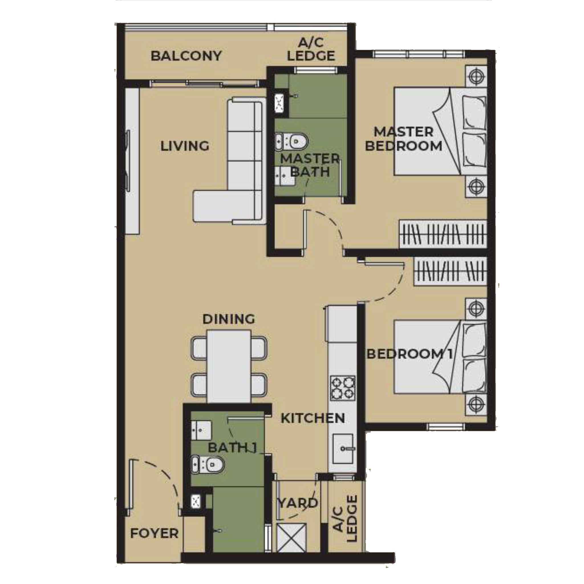 Aldenz Layout Floor Plan Unit A1