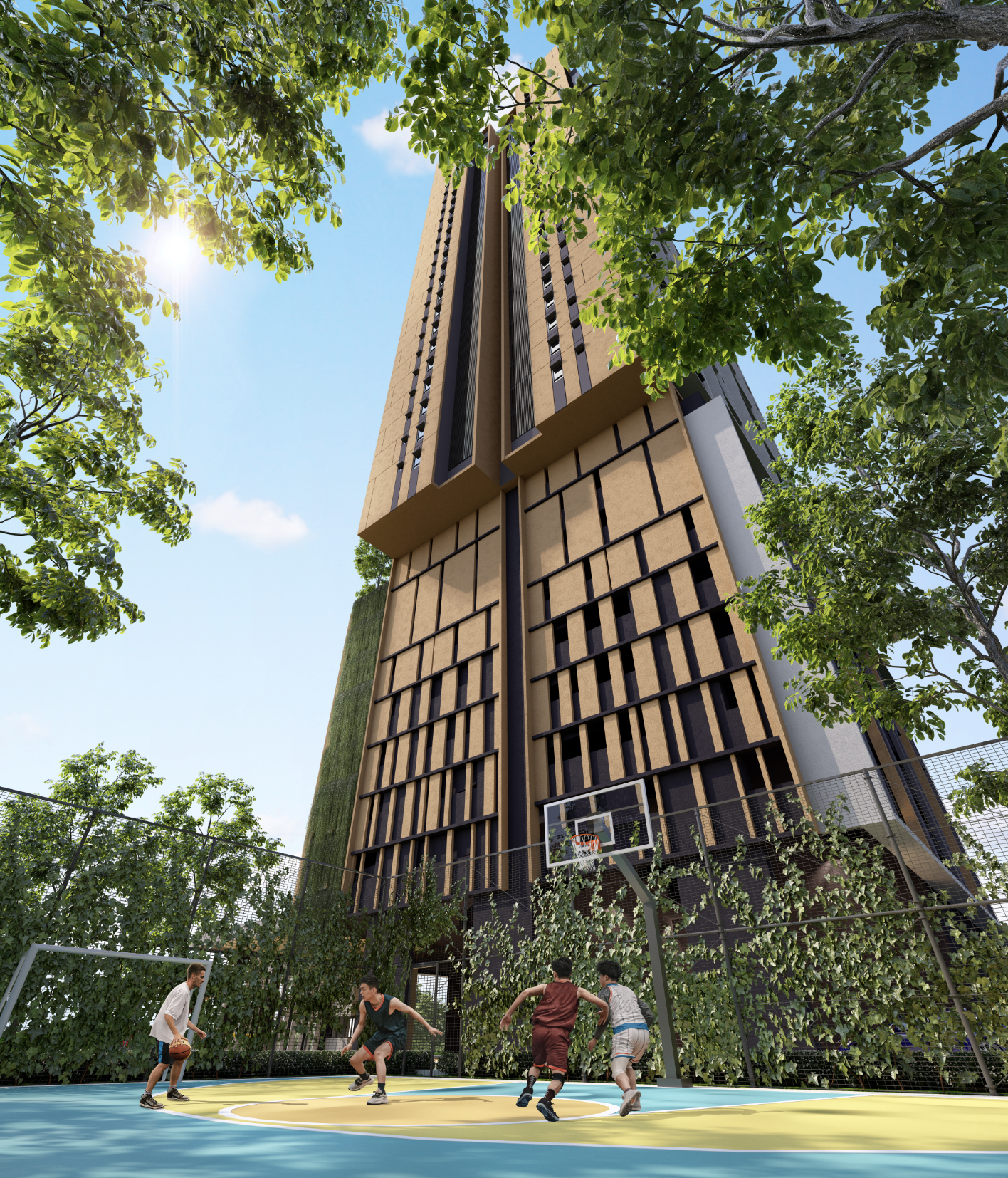 D’Evia Half Basketball Court