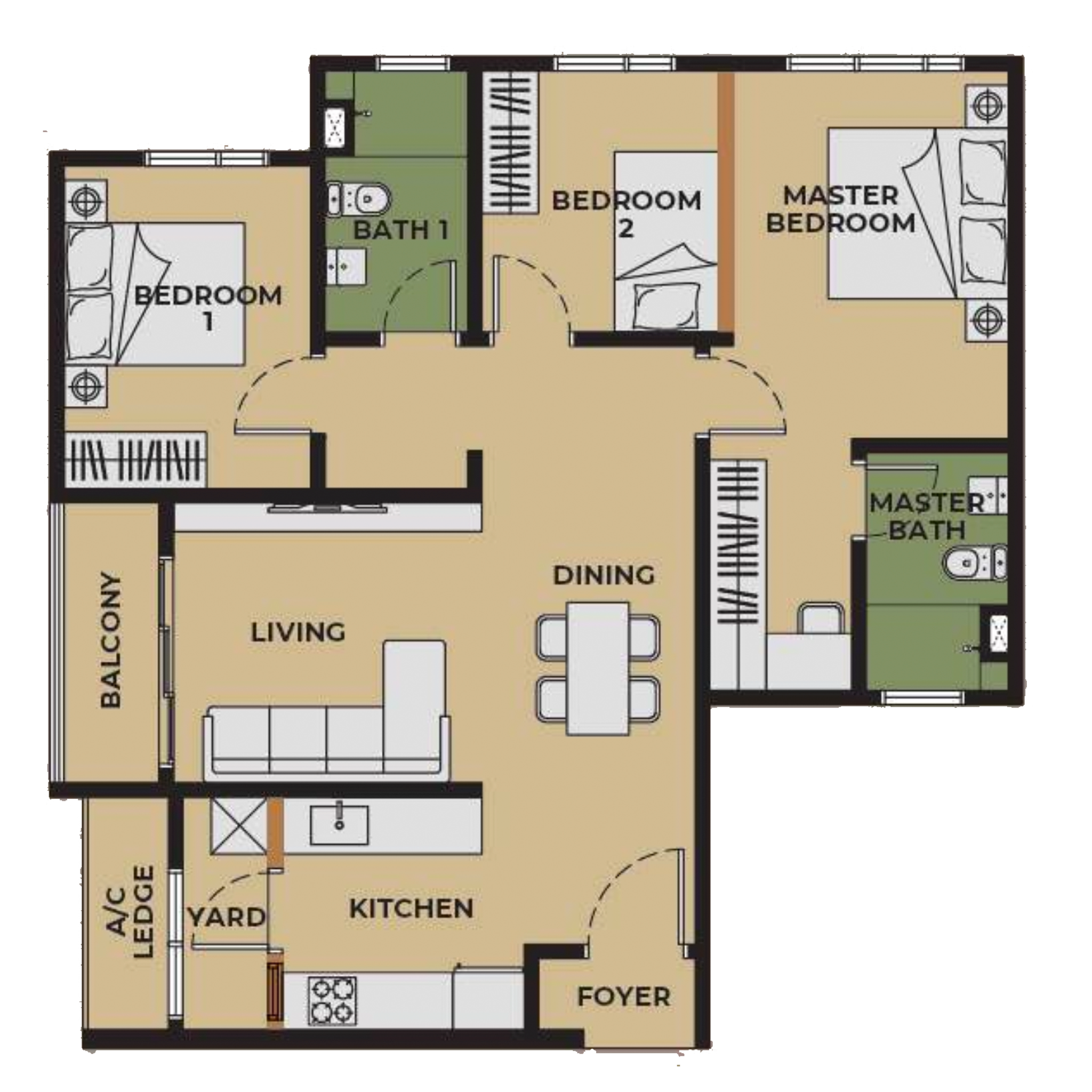 Aldenz Layout Floor Plan Unit C3