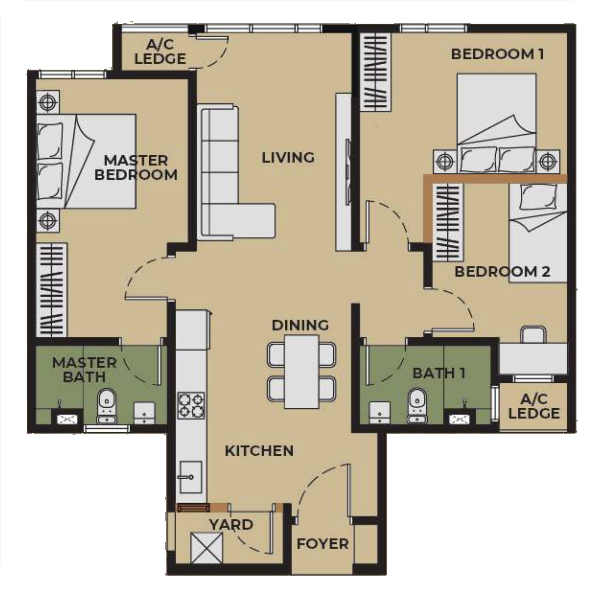 Aldenz Layout Floor Plan Unit D2