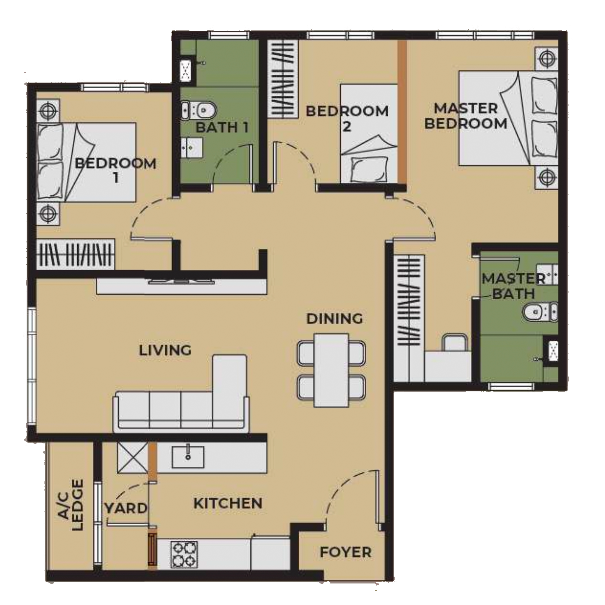 Aldenz Layout Floor Plan Unit C4