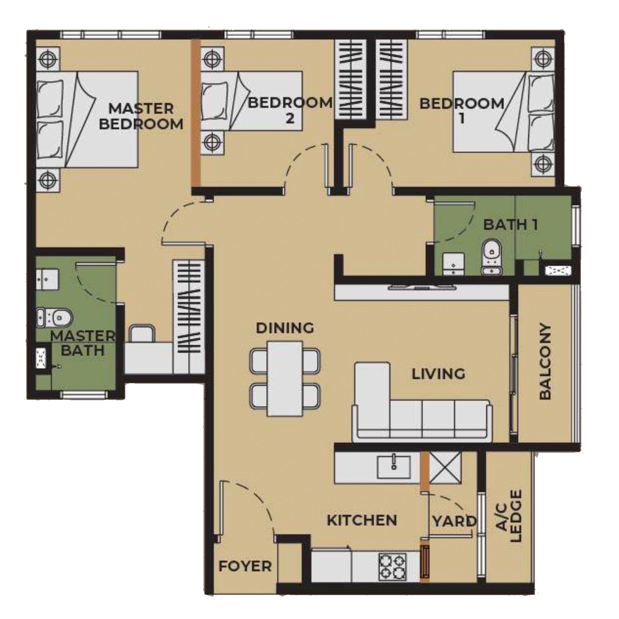 Aldenz Layout Floor Plan Unit C1
