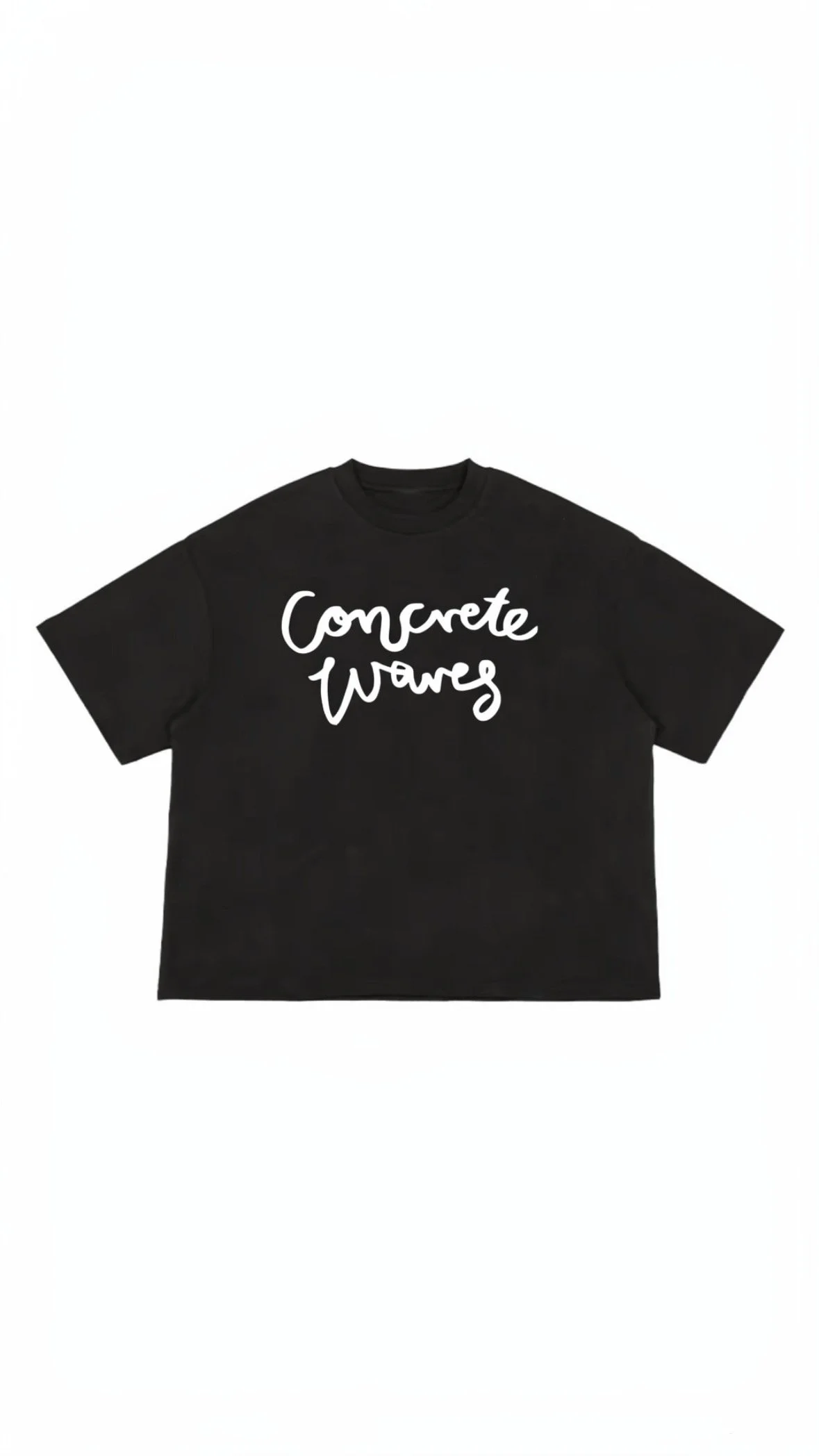 CONCRETE WAVES LOGO TEE - BLACK
