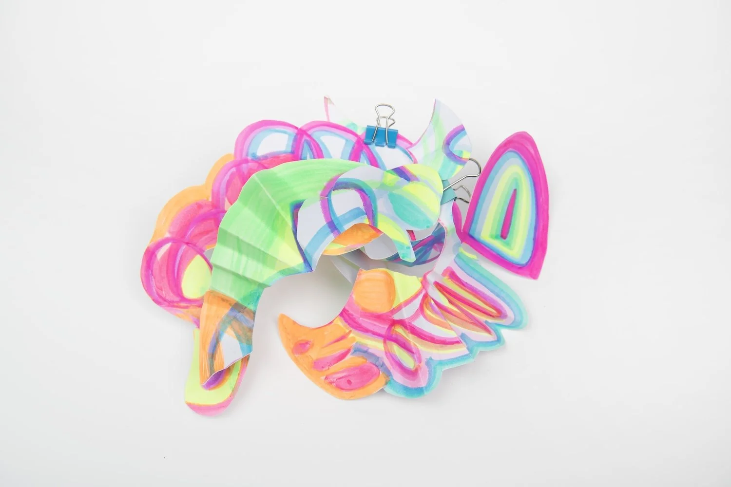 Colourful neon creature