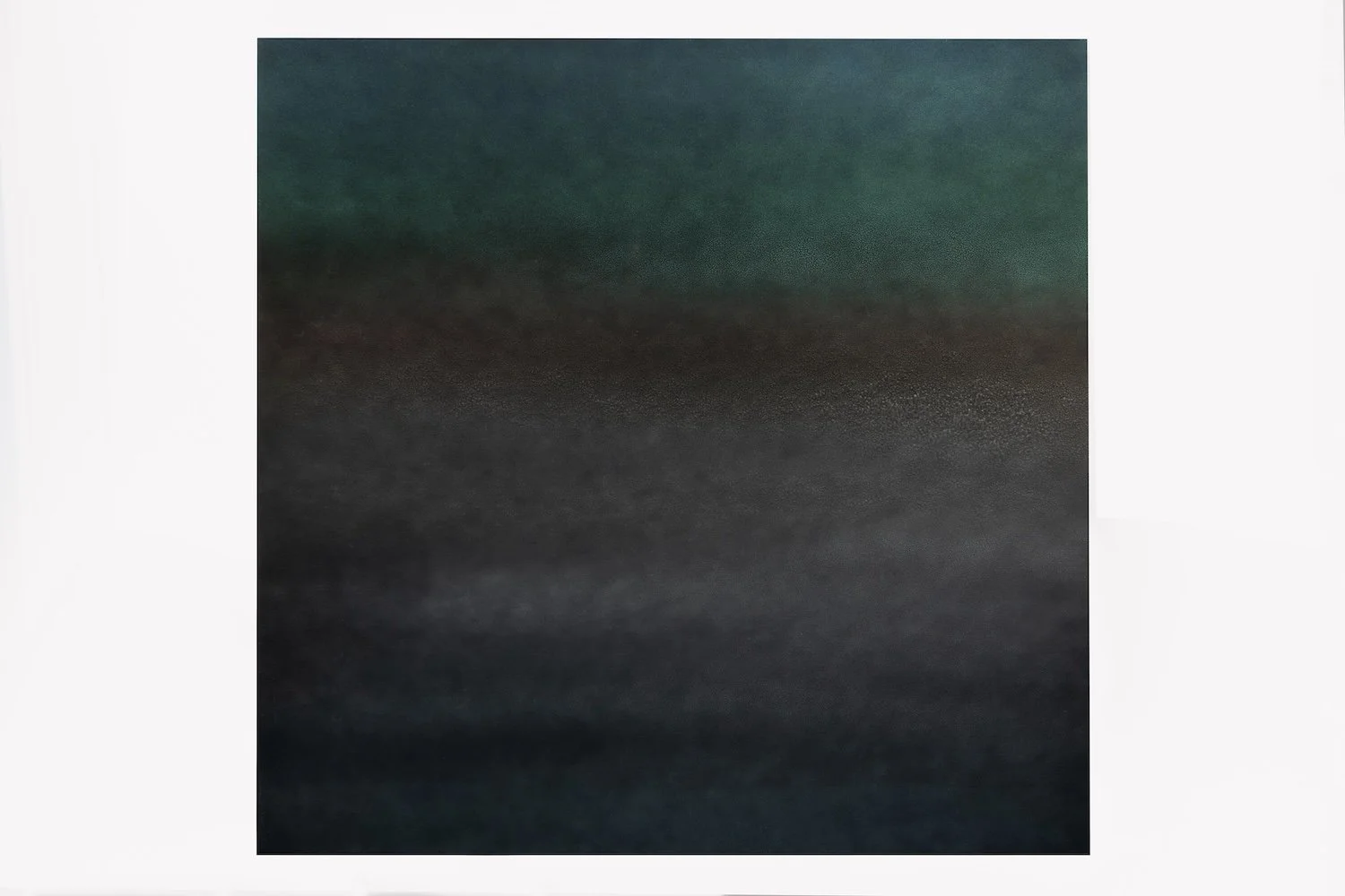 Green Northern Sparkles, acrylic, car paint on aluminium with lacquer, 63 x 63 cm