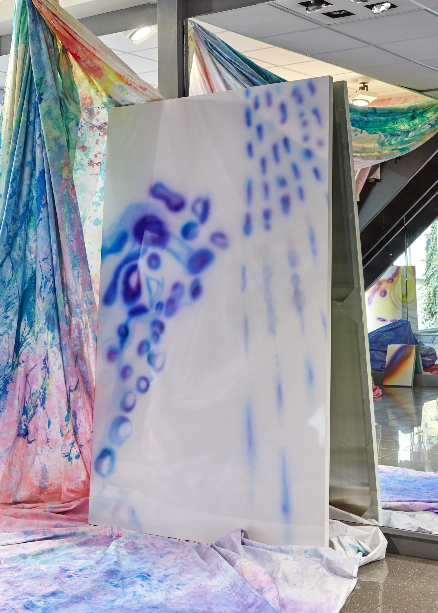 Arothron Nigropunctatus Painting , Equinox Light Cure, Exposed Arts Projects London