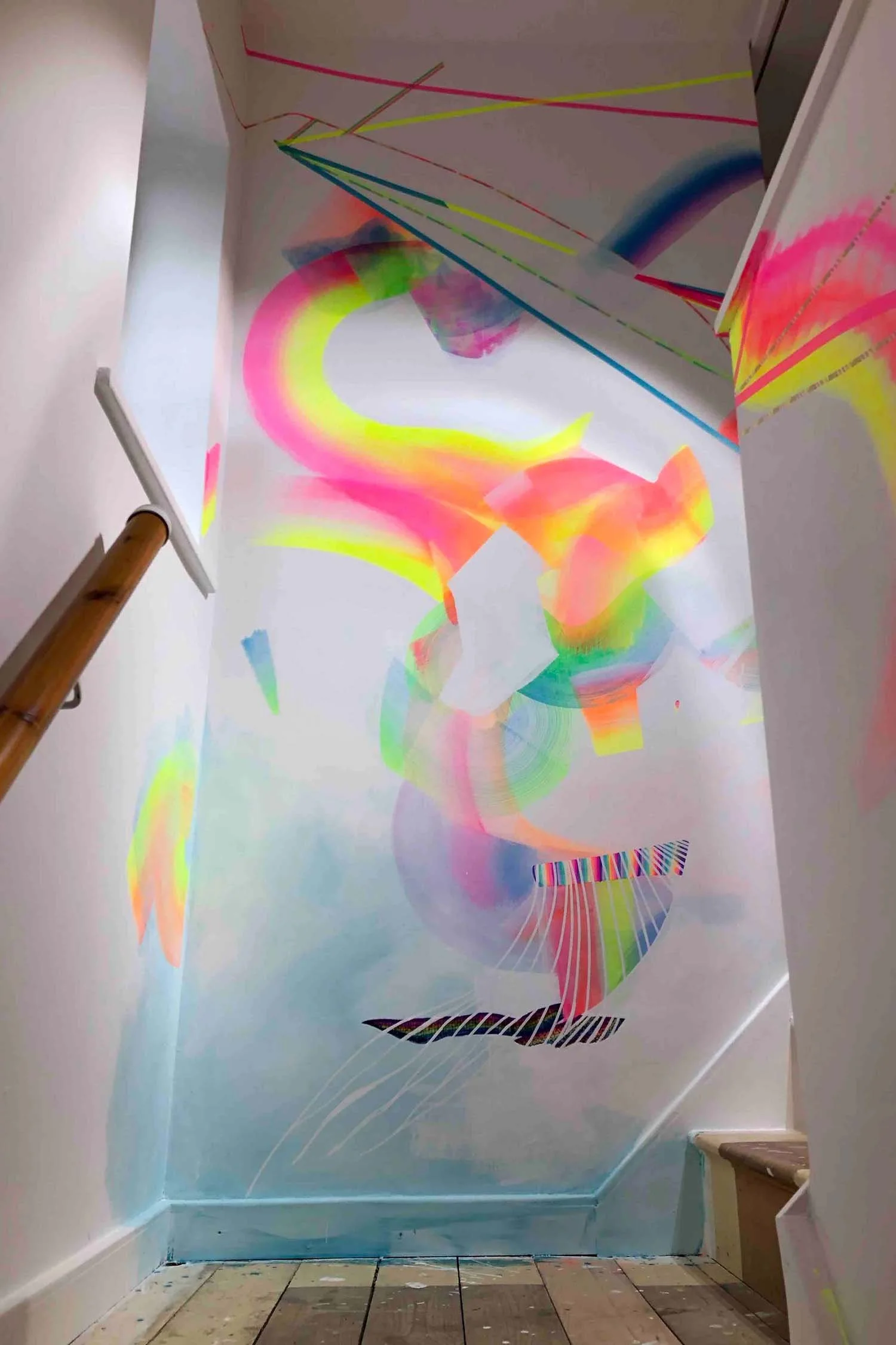 Painting XVII Beau Casa Wall Mural, Private Commission, 2020