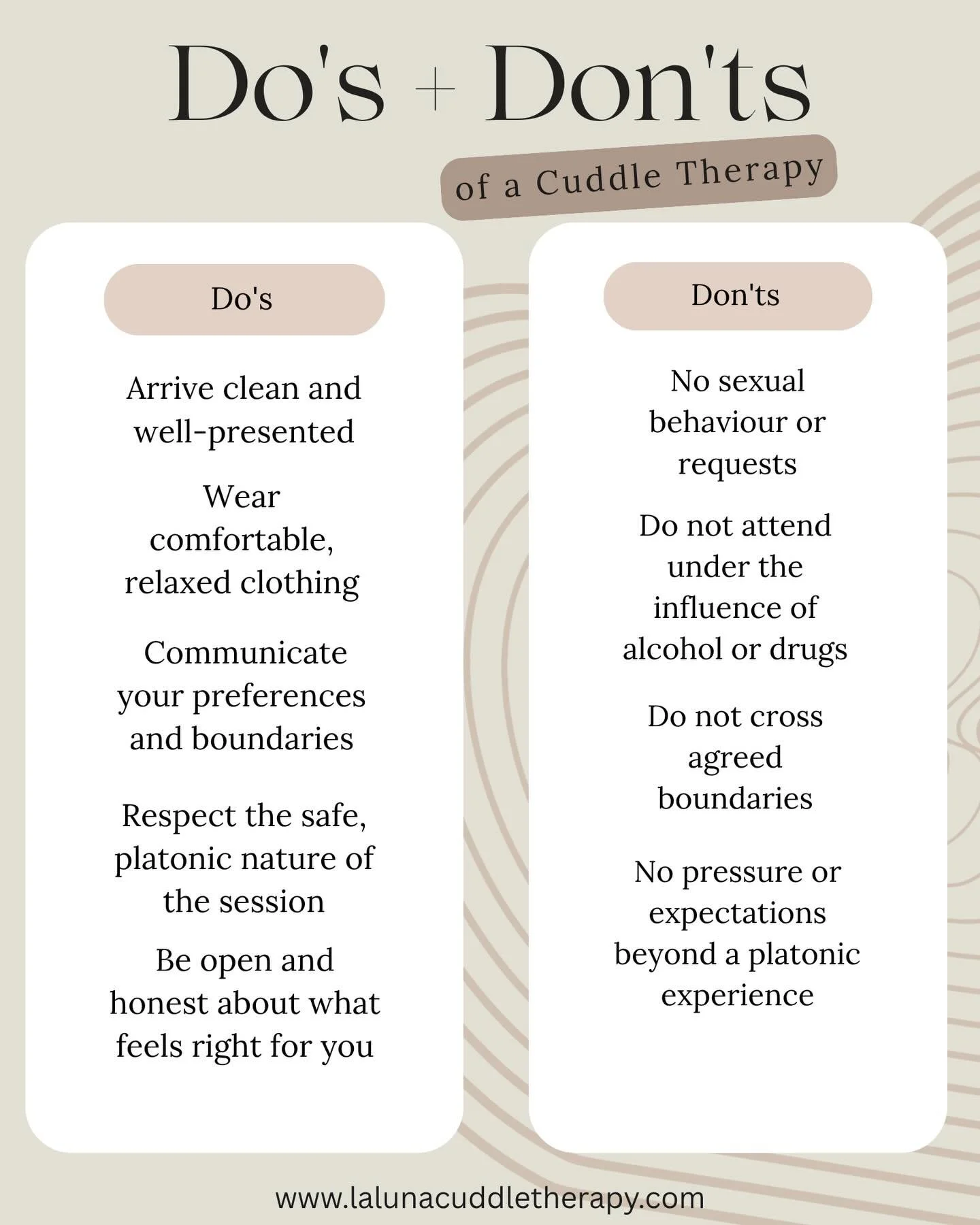 What should you do and not do on your Cuddle Therapy session? ✨ 

#cuddletherapy #londoncuddletherapist #therapylondon #wellnessforall #cuddletherapyuk