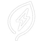 Stylized leaf with a lightning bolt inside