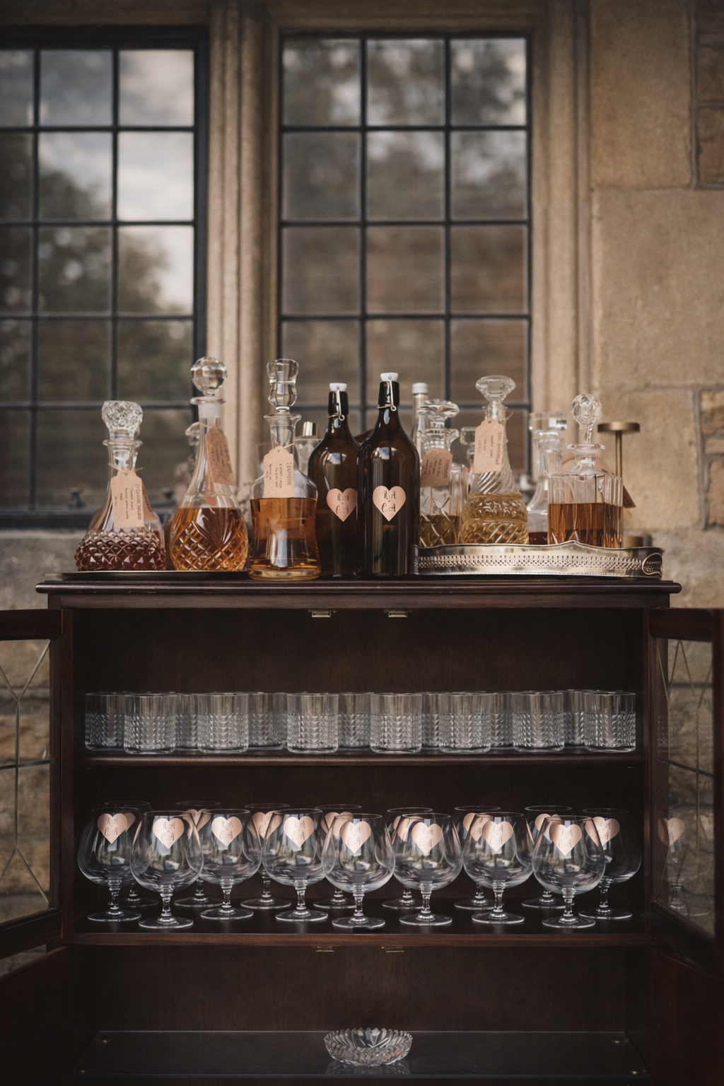 Glassware & Decanter Display Cabinet