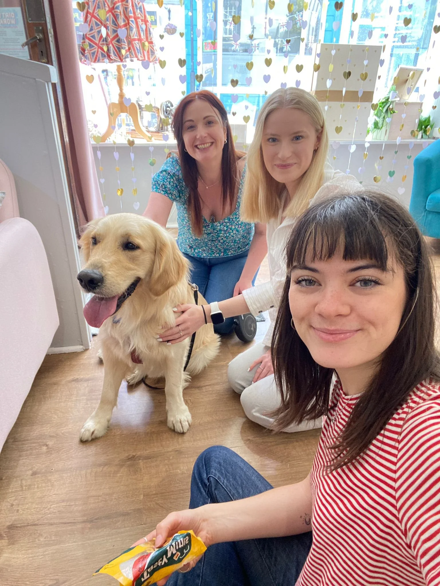 Staff and Dog