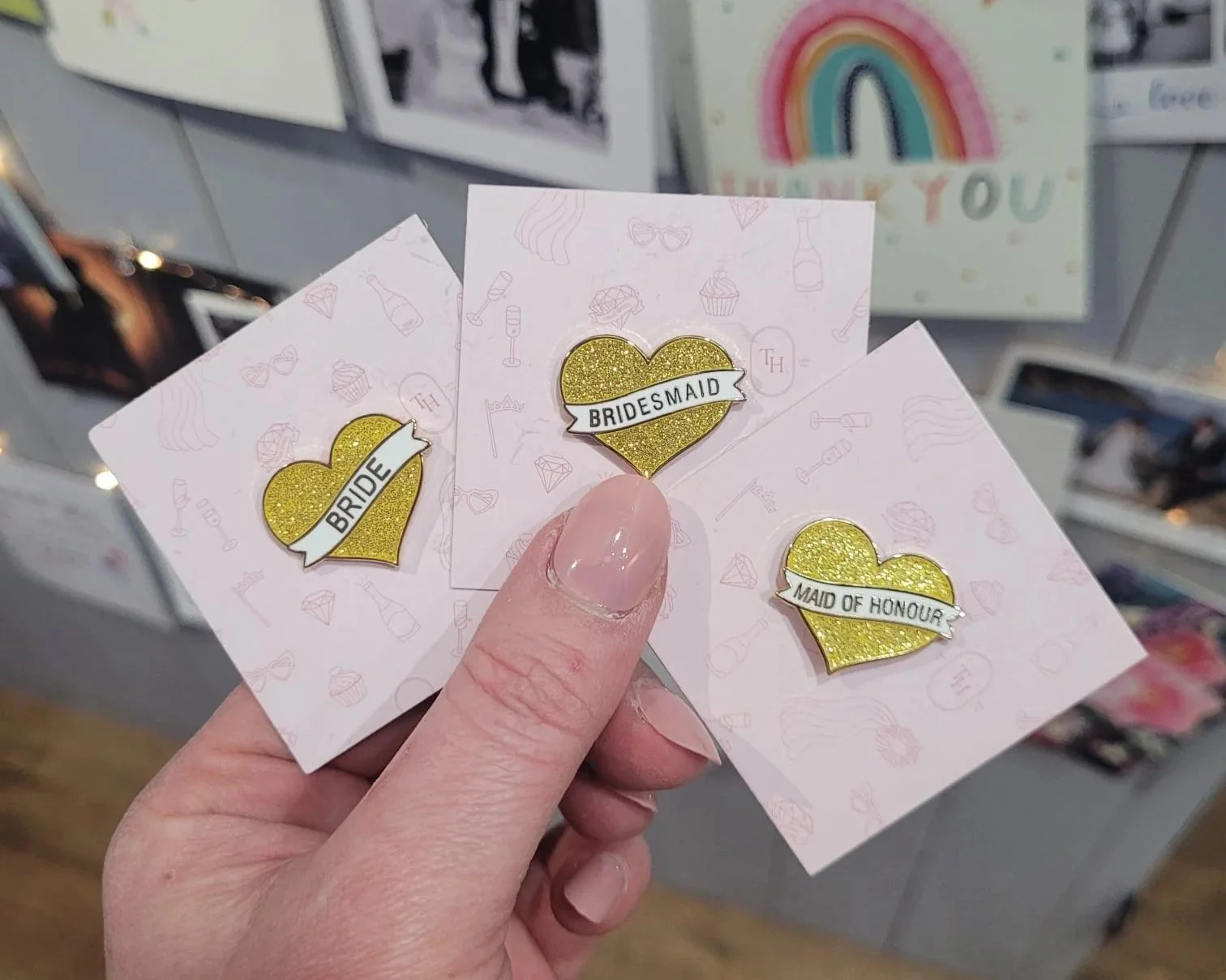 bridal party pin badge