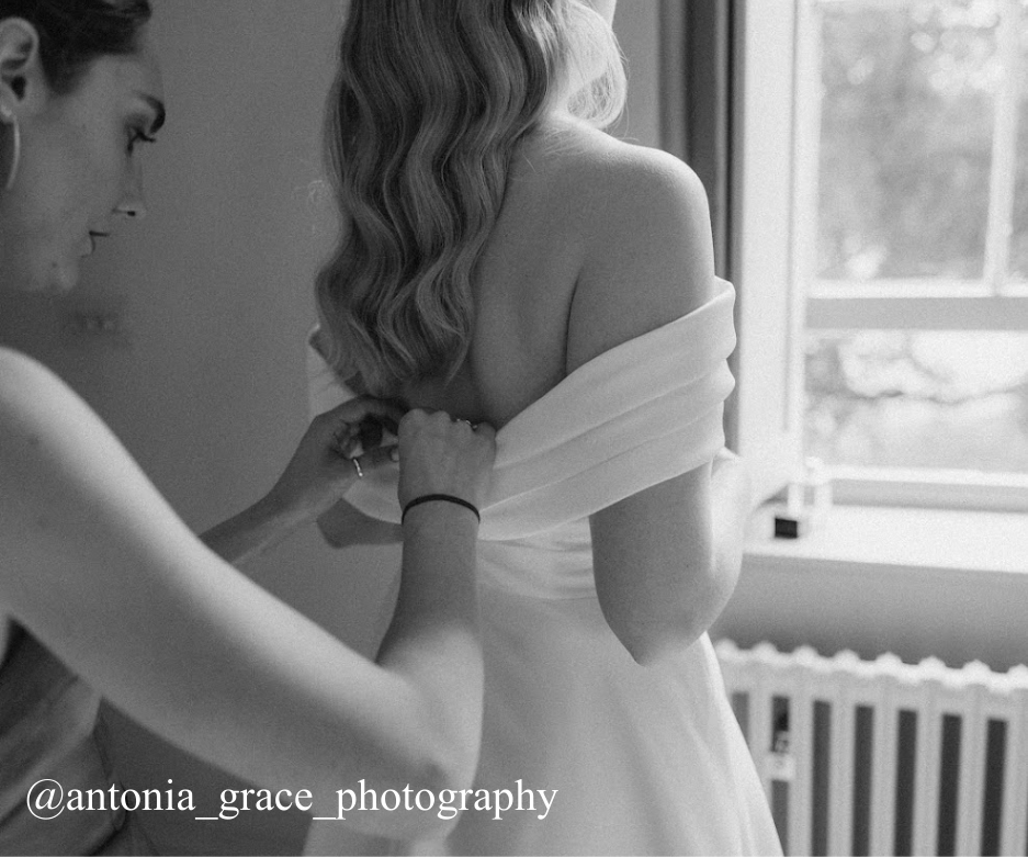 bridal morning dressing