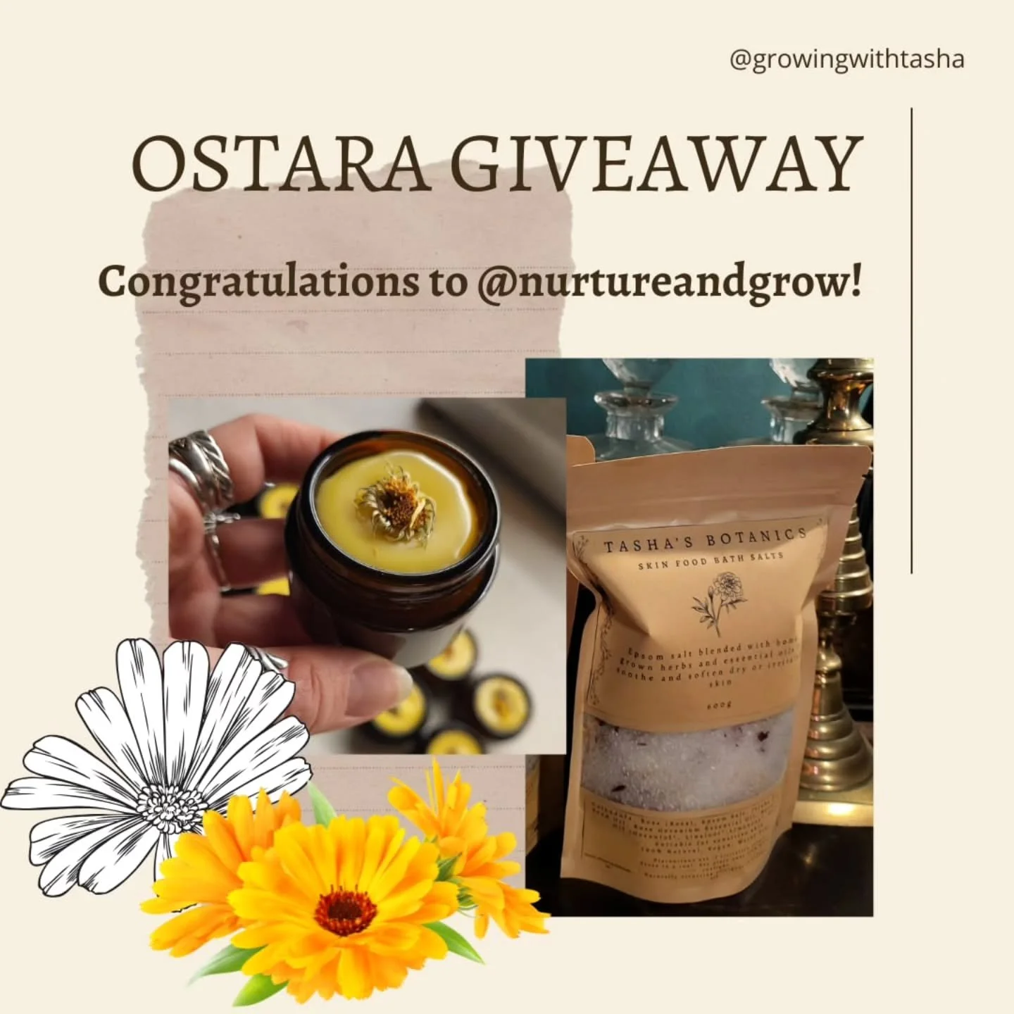 Big congrats to our randomly selected winner of the Ostara giveaway @_nurtureandgrow 🥰

Stay tuned for future giveaways, this has been really fun and I'd love to make them a regular thing 🌱

#naturalskincare #ostara #spring #equinox #Giveaway