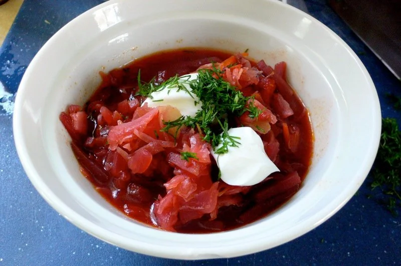 Traditional Ukrainian Borshch recipe