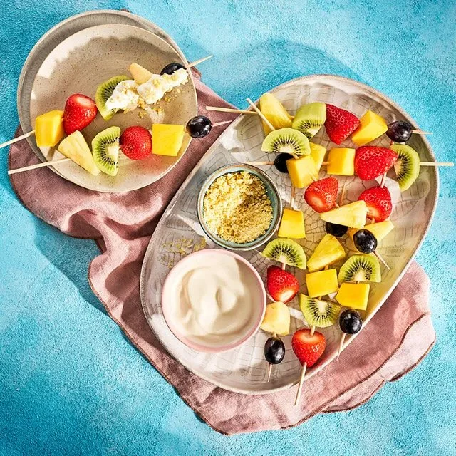 New work for Slimming world Hi-Fi bar range - fruit kebabs