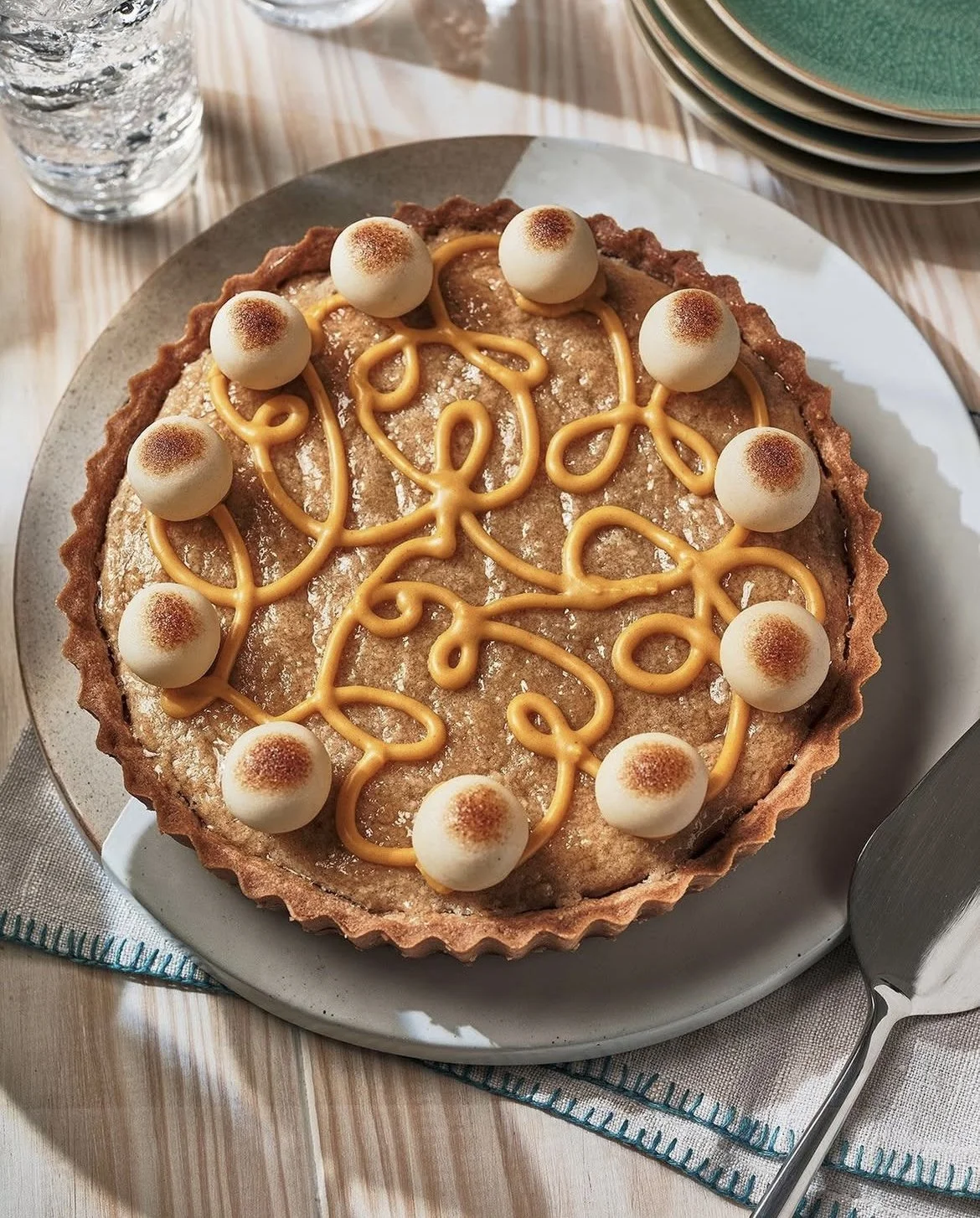 Simnel tart - an Easter classic, reimagined - Recipe featured in Glossy magazine