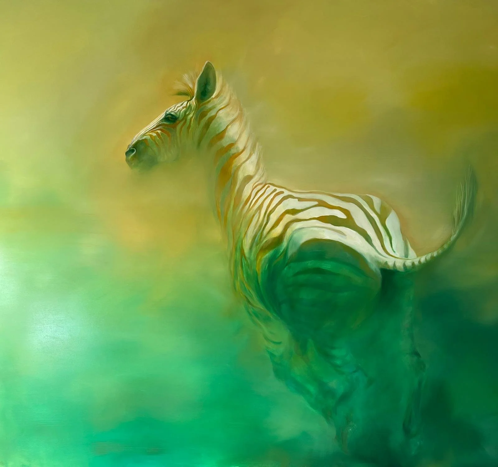 Michelle McCullagh
'To Get Away'
Oil on board 130 x 117cm