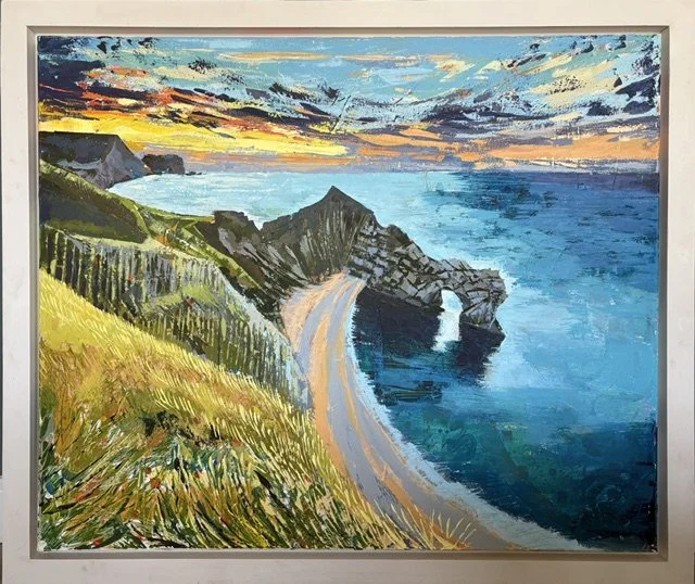 Erica Fairhurst
'Durdle Door'
Framed Acrylic Painting

