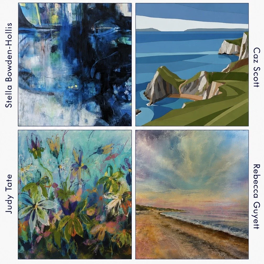 Discover new works by four local artists, each exploring the beauty of high summer through expressive landscapes, rich colour, radiant light, and the emotions of the season.
