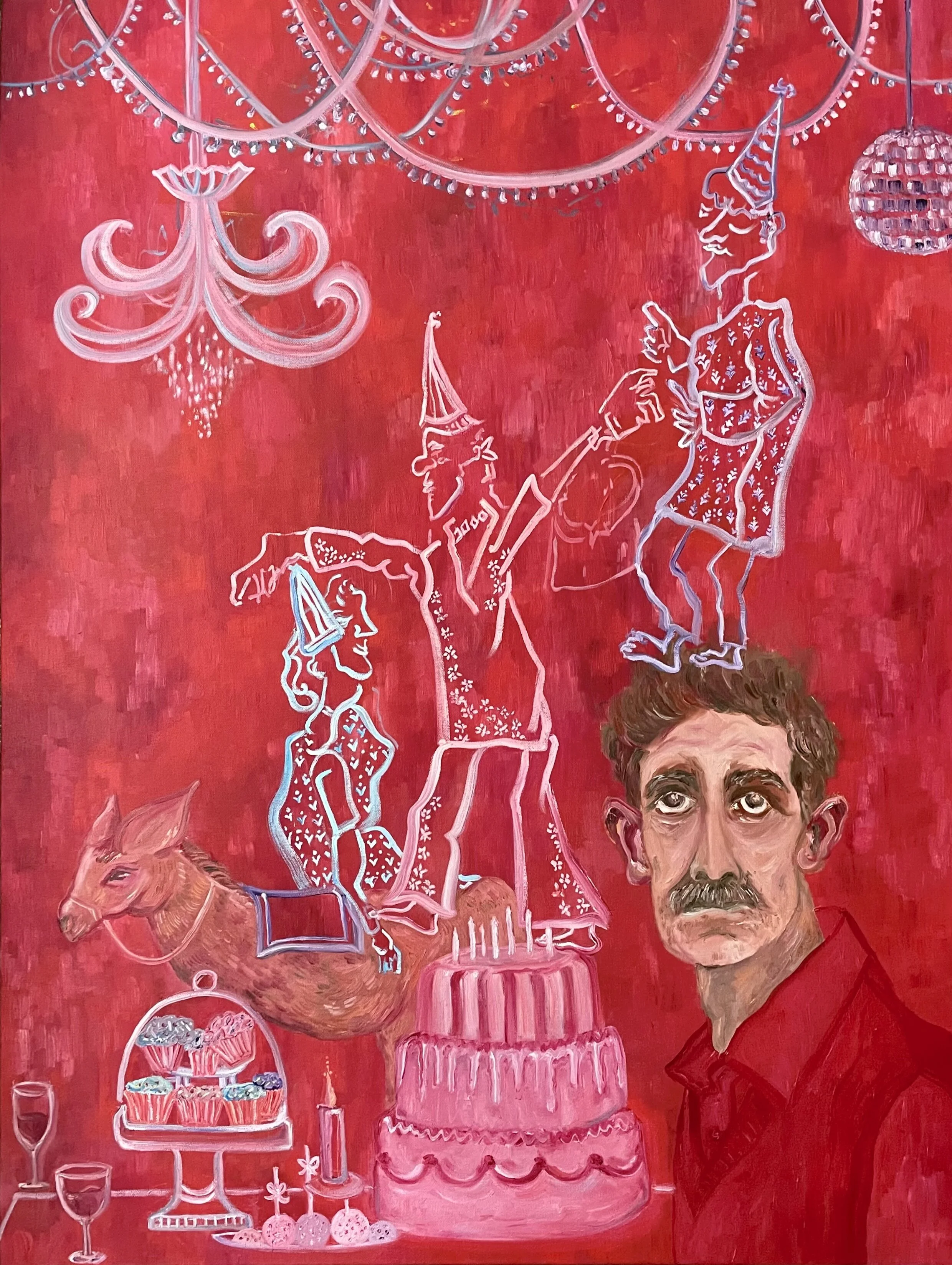  New Year, Same Wish, oil on canvas, 30 x 40 inches, 2021 