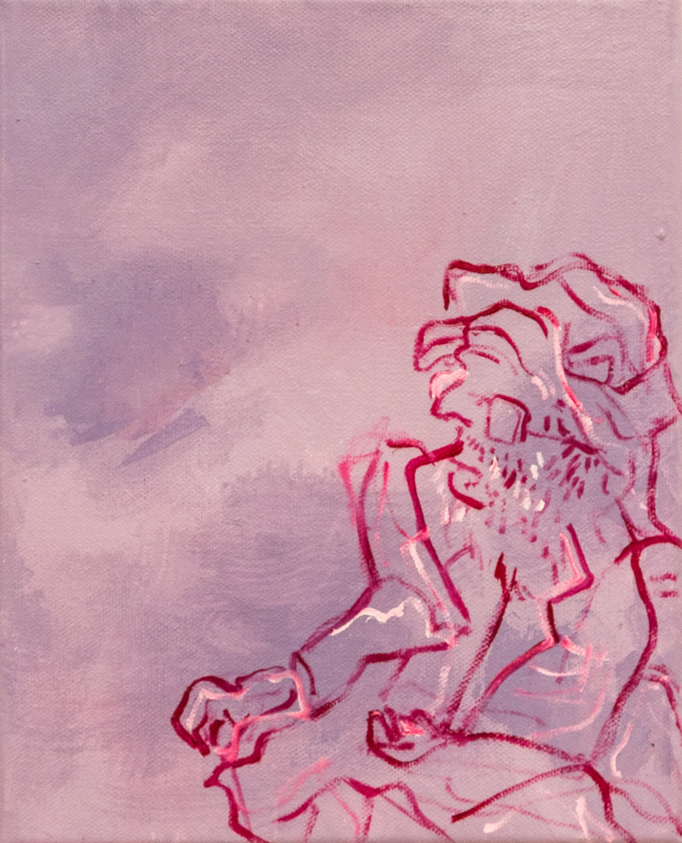  oil and acrylic on canvas, 8” x 10”, 2019 