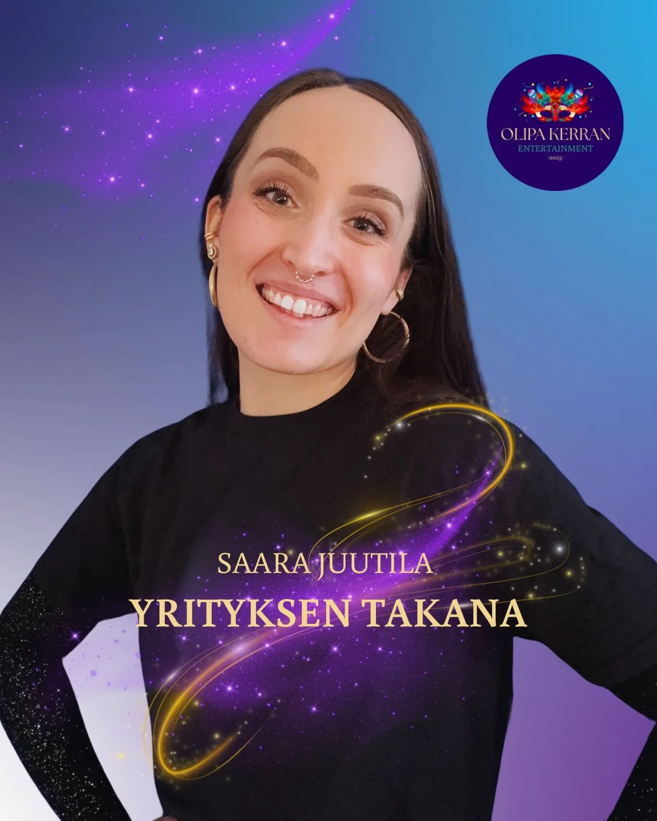 Kuka on Olipa Kerran Entertainmentin takana? 

Hei vaan! Olen Saara Juutila, freelancer- esiintyj&auml;, tanssija, laulaja, kauhun&auml;yttelij&auml; ja opettaja. 🌸

Minulle parasta polttoainetta arkeen on naurunremakka, riemunkiljahdukset ja tuikki