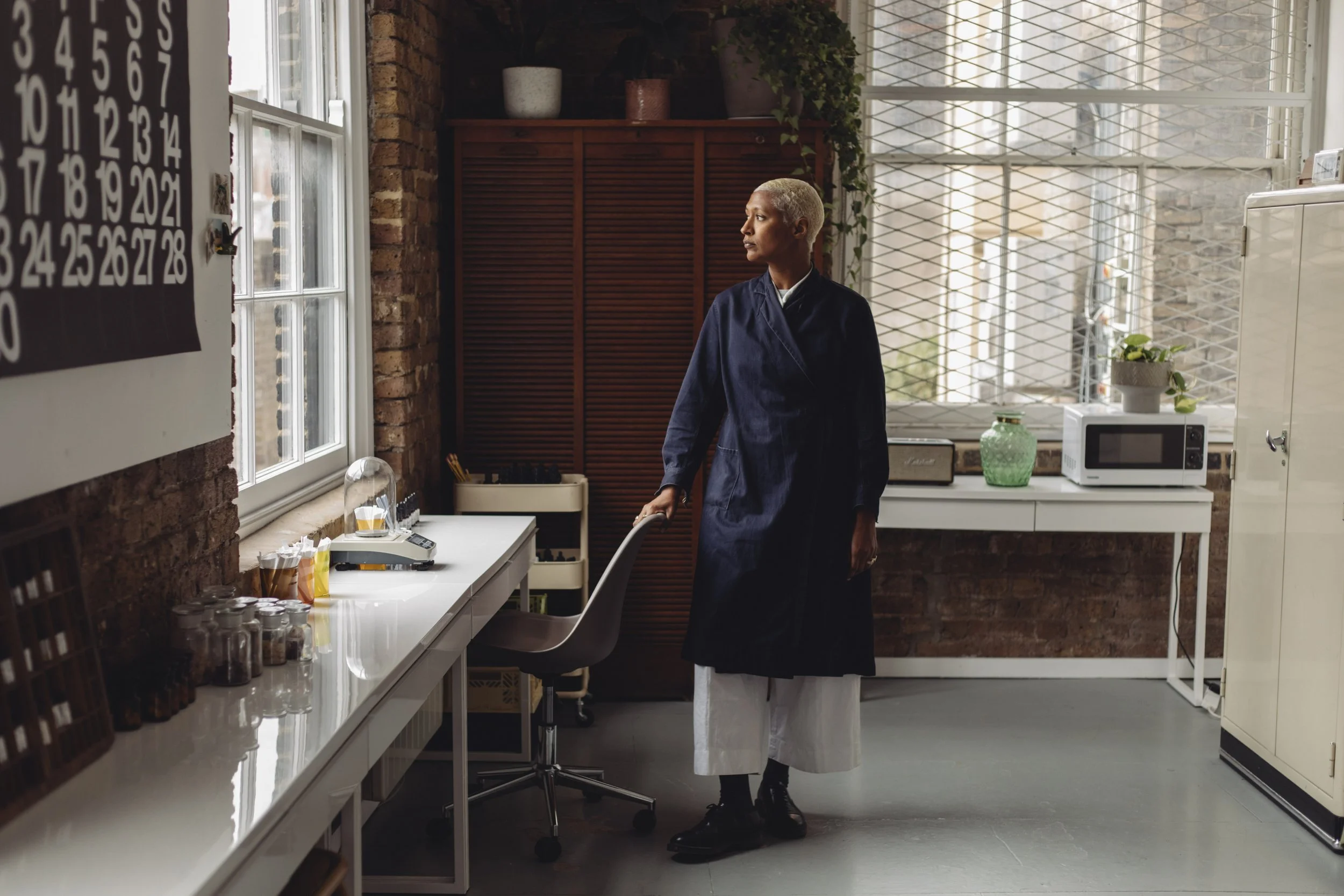 Maya Njie at L.F. Markey perfume-making workshop
