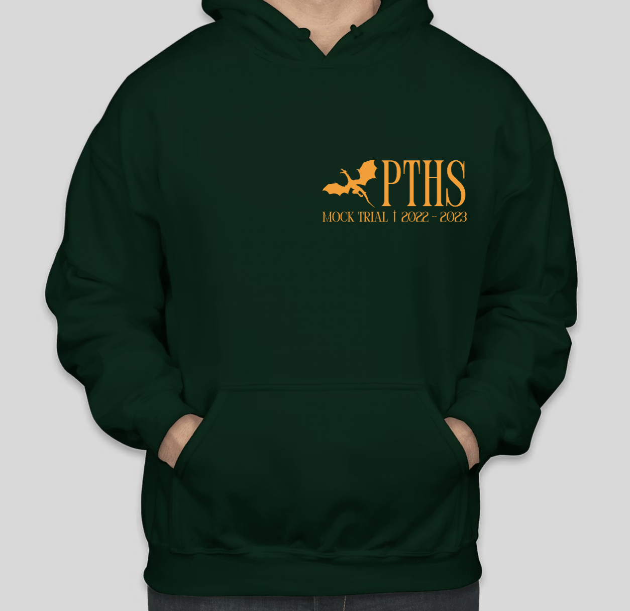 PTHS Mock Trail Hoodie Front, 2023