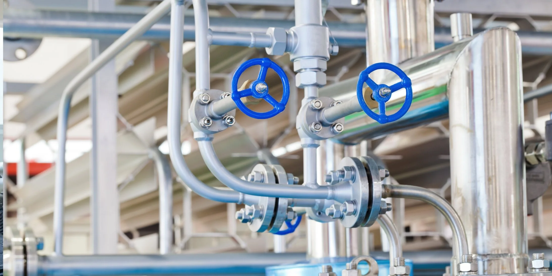 Valves inline at powerplant.