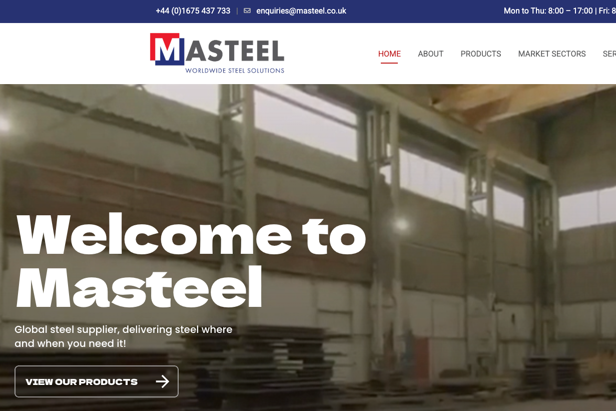 Masteel UK Website