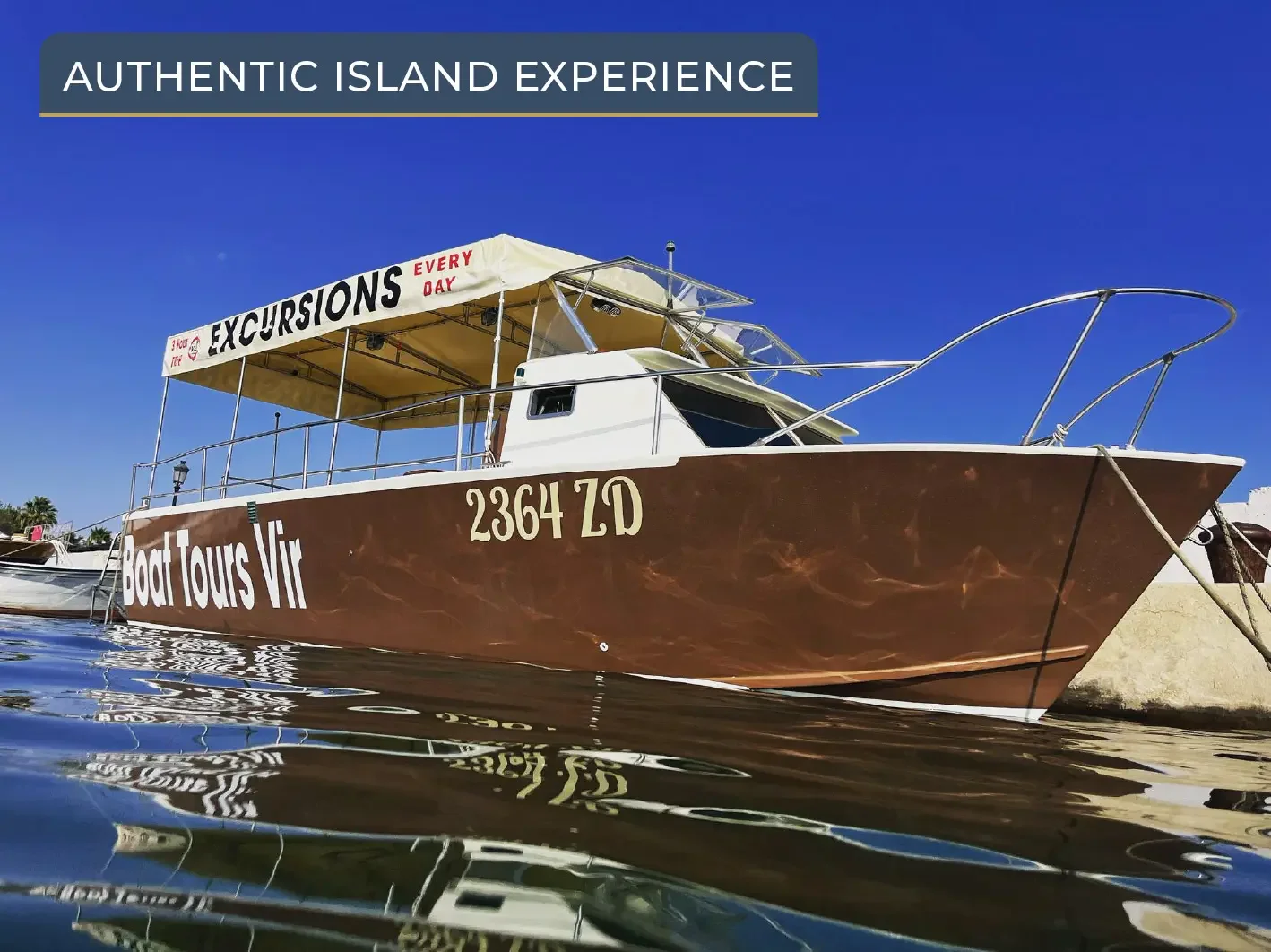 Traditional Croatian taxi boat on a 3-hour daily  tour with 2 swimming pauses on secret beaches and hidden bays around Vir.