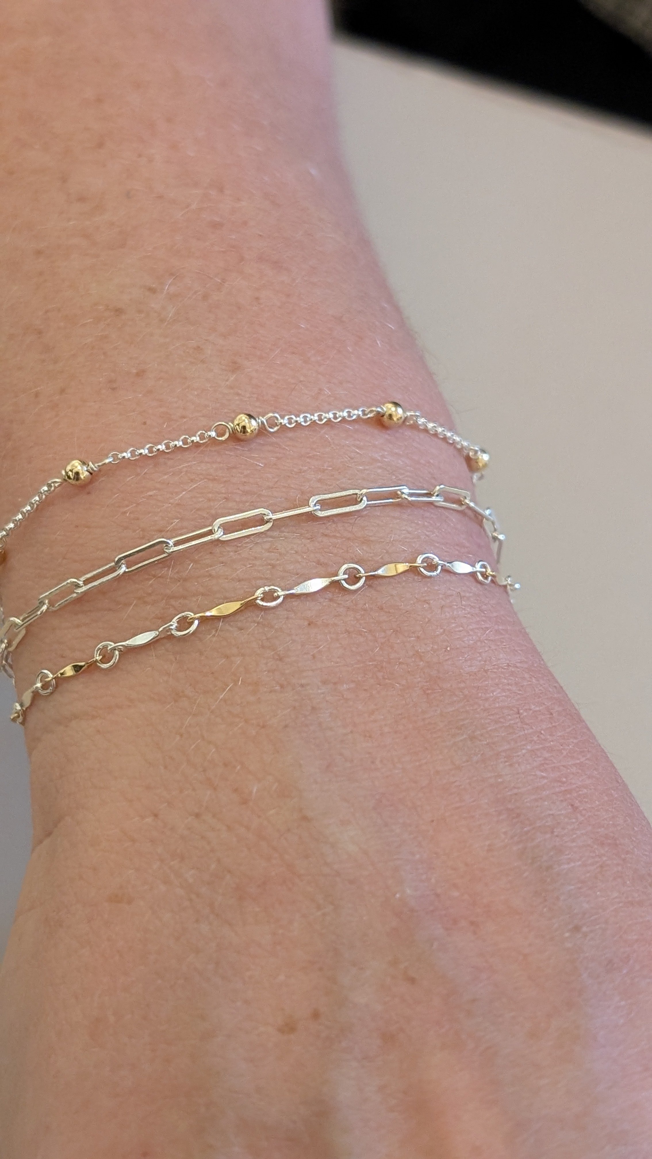 Mixed Metal - Permanenet Bracelet Stack - Scarborough