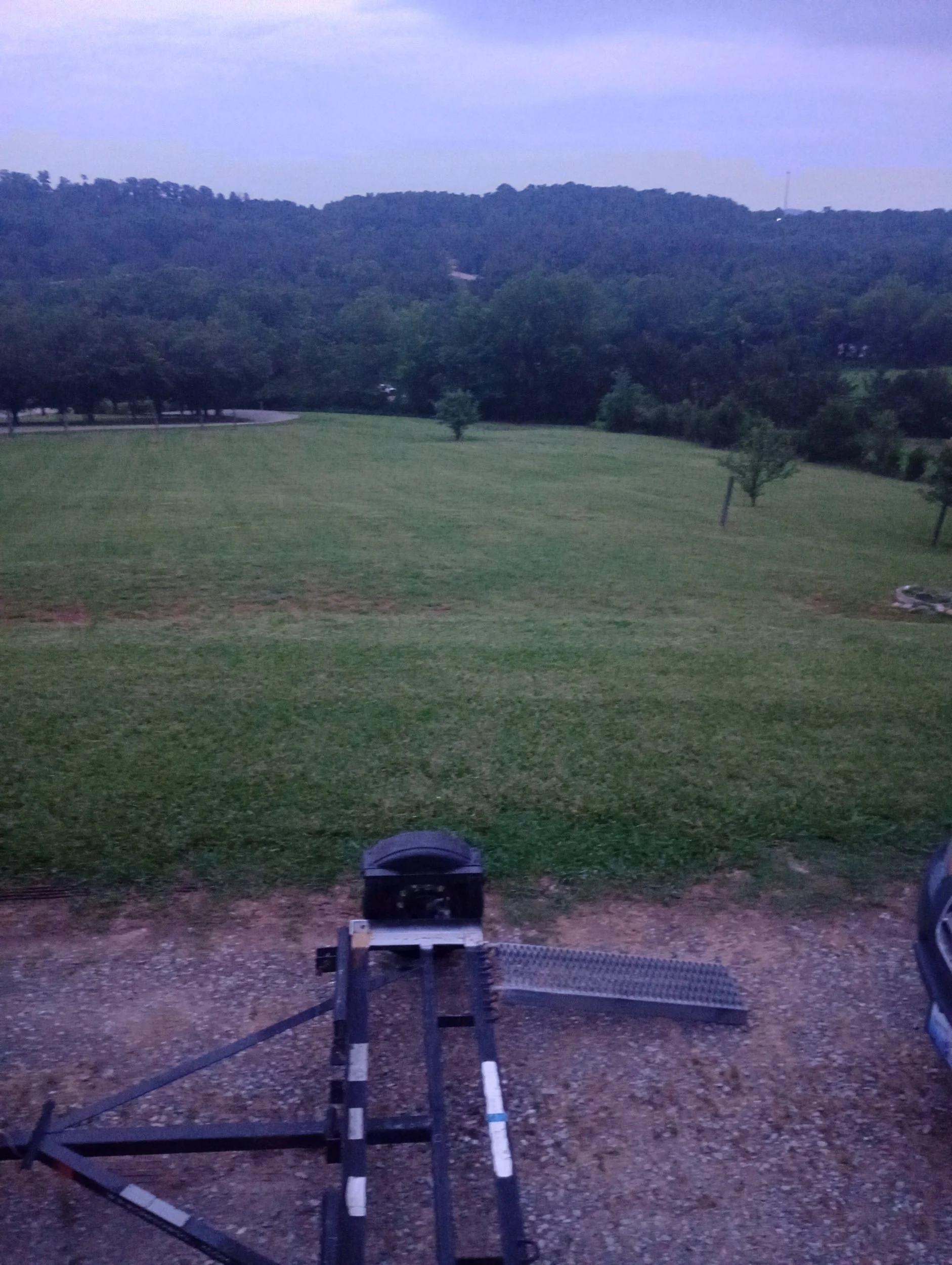 Our beautiful front yard at the Tennessee Vally Winery courtesy of the RV Overnights app
