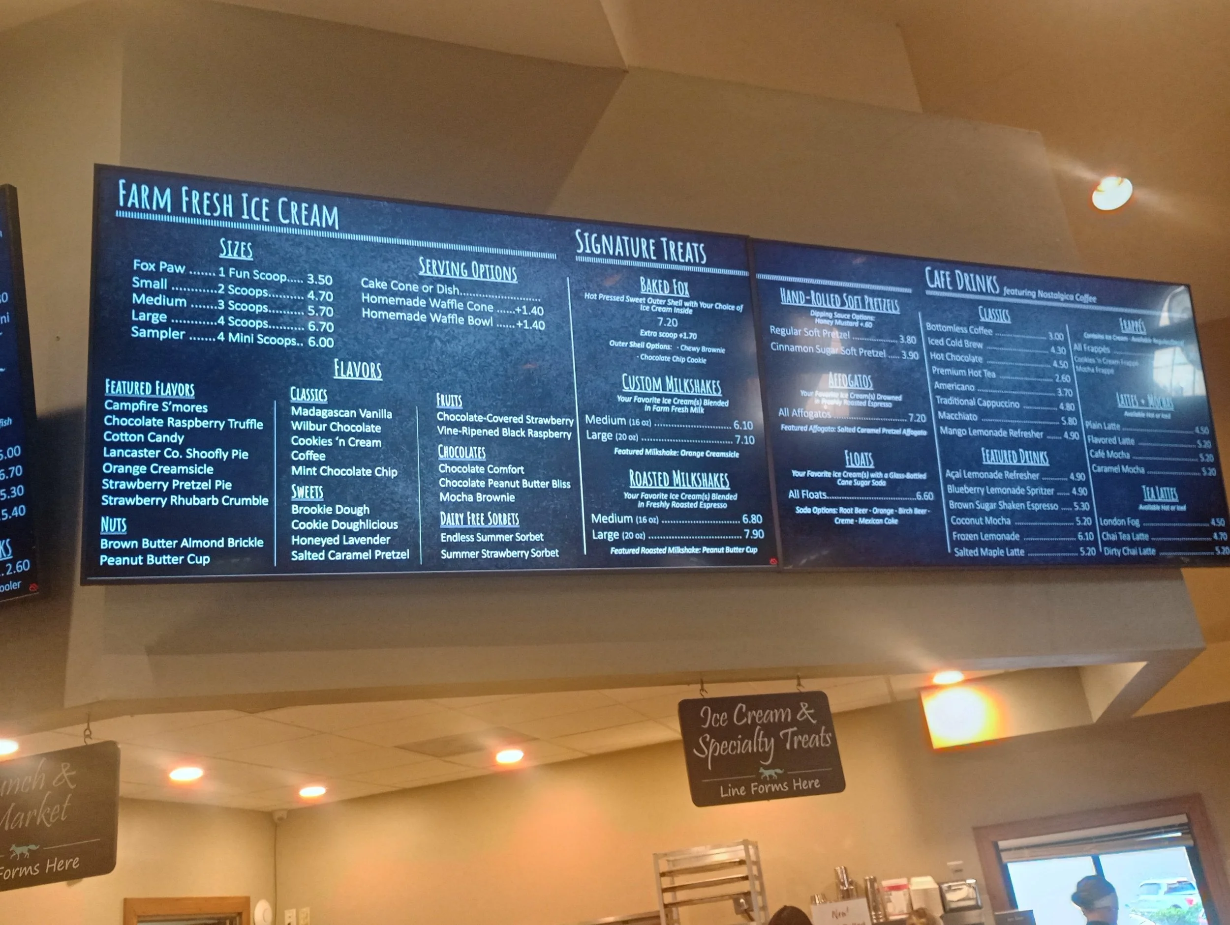 Fox Meadow's Creamery Flavors
