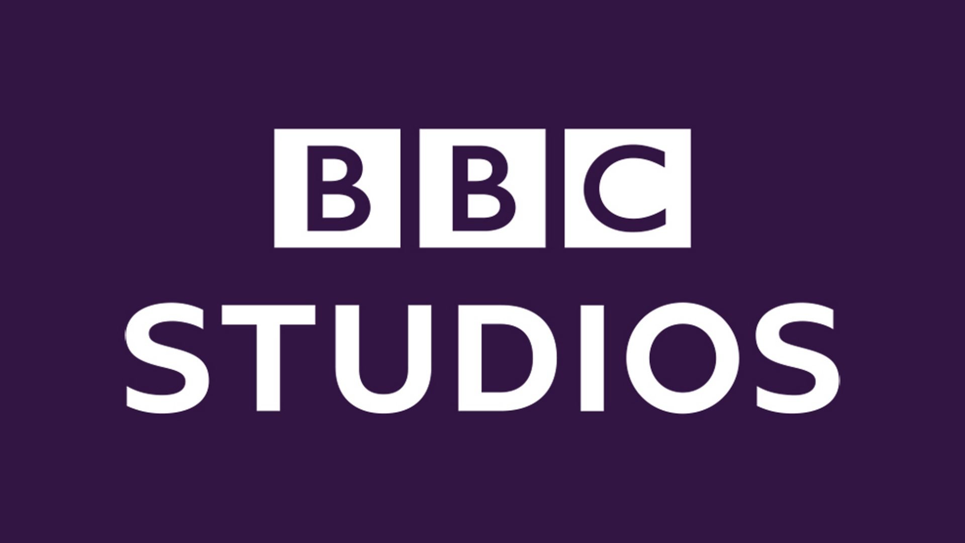 BBC Studios logo on a purple background with the words "BBC STUDIOS" in white.
