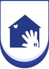A graphic icon of a house with a hand and dollar sign, indicating real estate or home buying.
