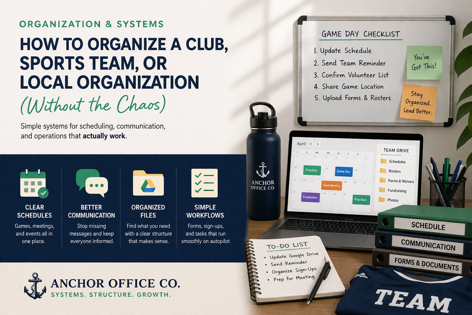 How to Organize a Club, Sports Team, or Local Organization (Without the Chaos)